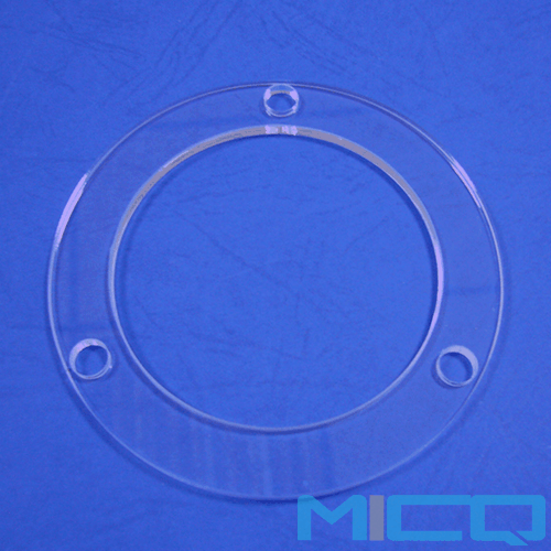 Clear Quartz Rings Silicon flange