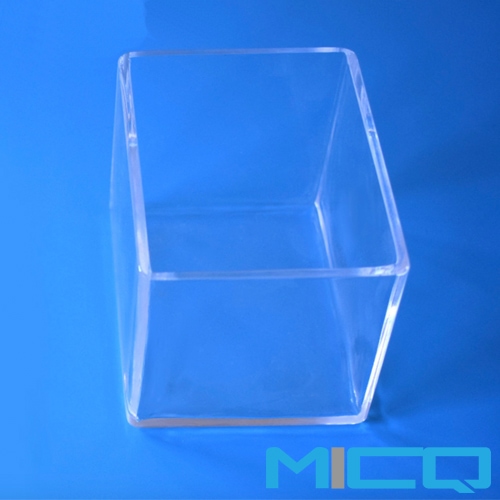 Custom Clear Square Fused Quartz Glass Container/Tanks/Cells