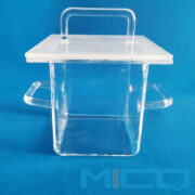 Large Size Quartz Tank : Container with Sealed Cover:Lid And Handles And Flange 4