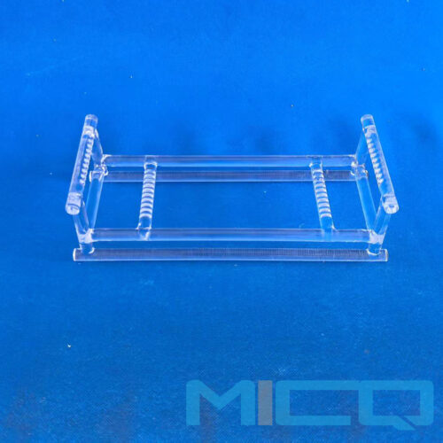 Short Type Quartz Glass Wafer Carrier Boat Custom Fabrication 1